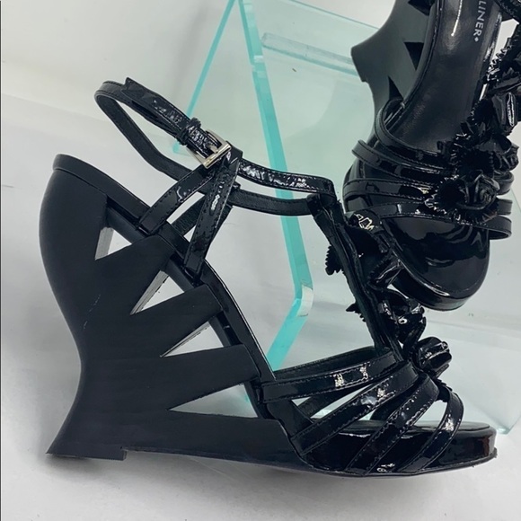 Donald J Pliner Sz 7.5M Bambi High Wedge Sandals - Picture 3 of 11